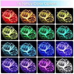 99Ft LED Rope Lights Outdoor, 16 Colors RGB Remote Control Fairy String Lights Plug in with 300 LEDs, Waterproof, Super Durable for Bedroom Patio Halloween and Christmas Decor