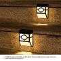 Otdair Solar Lights Outdoor, 2Modes Decorative Solar LED Fence Lights Waterproof, Solar Deck Lights Wireless for Deck, Fence, Patio, Yard, Pathway, Front Door, Warm White/Multicolour Changing, 8 Pack
