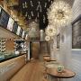 CROSSIO Dandelion Firework Crystal Chandelier Sputnik LED Lighting Stainless Steel Pendant Ceiling Light Fixture for Dining Room Kitchen Island Bedroom (Silver, 19.6 Inch)