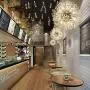 CROSSIO Dandelion Firework Crystal Chandelier Sputnik LED Lighting Stainless Steel Pendant Ceiling Light Fixture for Dining Room Kitchen Island Bedroom (Silver, 19.6 Inch)