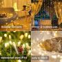 Ollny LED Curtain Lights 300 LED Hanging Lights 9.8Ft9.8Ft Fairy Lights with Remote 8 Modes and USB Plug in String Light for Bedroom Wall Decoration for Girl Children Indoor Outdoor Party Christmas