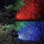 Solar spotlights outdoor 7 led multi color Solar Garden Lights for the patio law garden (changing & fixed color) 2 pack