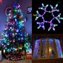 66Ft Rope Lights Garden Decoration Outdoor Indoor,E-thinker Plug-in 200 LEDs Multicolour String Rope Lights with Remote,Waterproof Flexible Rope LEDs Light Decorate,Party,Backyard,Landscape