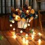 Globe Outdoor Solar String Lights, 39.4Ft 100LED  Waterproof Solar Powered Outdoor Lights, 8 Modes Crystal Balls Decorative Fairy Lighting for Christmas Lights ,Tree, Patio,Garden, Yard--Yellow