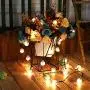 Globe Outdoor Solar String Lights, 39.4Ft 100LED  Waterproof Solar Powered Outdoor Lights, 8 Modes Crystal Balls Decorative Fairy Lighting for Christmas Lights ,Tree, Patio,Garden, Yard--Yellow