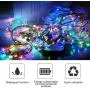 Anpro Color Changing Window Curtain String Light, Warm White & Multicolor 320LED Fairy Starry Lights USB Powered Remote & Timer Waterfall Fairy Lights for Valentines Day, Bedroom, Weddings, Party