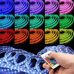 WYZworks LED Rope Lights, 150ft Waterproof Color Changing Strip Light for Outdoor & Indoor Use - Flexible Dimmable Lighting with Remote Controller 16 Colors & Multi Modes - 25, 50, 100, 150 feet