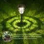 Solar Pathway Lights Outdoor, KOOPER Solar Lights Outdoor, 6 Pack Metal IP65 Waterproof Bright LED Solar Lights for Walkway Garden Yard Patio Decoration, White Light Solar Pathway Lights Outdoor, KOOPER Solar Lights Outdoor, 6 Pack Metal IP65 Waterproof Bright LED Solar Lights for Walkway Garden Yard Patio Decoration, White Light