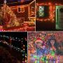 Vmanoo Solar Christmas Lights 72ft 22m 200 LED 8 Modes Solar Fairy String Lights for Outdoor, Gardens, Homes, Wedding, Christmas Party, Waterproof (Multi-Color)
