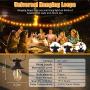 LED Outdoor String Lights 48FT Waterproof Outdoor String Lights with 15 Plastic Shatterproof String Lights ETL Approved Led Heavy-Duty String Lights for Backyard Patio Porch