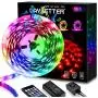 Daybetter LED Strip Lights 25ft, Music LED Lights for Bedroom Home Party