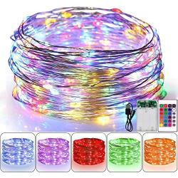 XINKAITE Fairy Lights Battery Operated-16 Colors Changing Fairy Lights-26Ft Fairy Lights with Remote-Waterproof Firefly Lights-Fairy Lights for Bedroom, Decorations, Halloween Decor, Chrismas