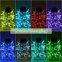 Ollny Led String Lights 66ft 198 LED 8 Color Changing Christmas Tree Lights Plug in with Remote Control, Twinkle Lights with 64 Lighting Modes Waterproof for Room Indoor Outdoor Party Garden Wedding