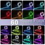 Led Strip Lights,AMKI 32.8Ft IP65 Waterproof RGB Light Strip Kits with Remote for Room, Bedroom, TV, Kitchen, Desk, Color Changing Led Strip SMD5050 with 3M Adhesive Tape, 12V Power Supply