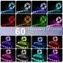 Led Strip Lights,AMKI 32.8Ft IP65 Waterproof RGB Light Strip Kits with Remote for Room, Bedroom, TV, Kitchen, Desk, Color Changing Led Strip SMD5050 with 3M Adhesive Tape, 12V Power Supply