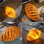 LED Light Croissant Cross Bread Night Light Home Party Decoration Creative Gift LED Kids Night Lamp for Bedroom Living Room (Croissant B)