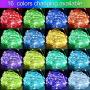 TURNMEON 40 Feet 120 Led USB String Lights Fairy Lights 16 Colors Changing RGB Wire Lights with Remote Timer Waterproof Fairy Lights for Bedroom Craft Ceiling Wedding Party Decoration