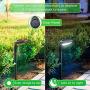 OSORD Outdoor Solar Pathway Lights, 【4 Pack】Waterproof 2-in-1 Solar Powered Wall Light Landscape Lighting Auto On/Off with 2 Color Modes Solar Lights for Garden Path Yard Patio Walkway Driveway Pool