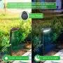 OSORD Outdoor Solar Pathway Lights, 【4 Pack】Waterproof 2-in-1 Solar Powered Wall Light Landscape Lighting Auto On/Off with 2 Color Modes Solar Lights for Garden Path Yard Patio Walkway Driveway Pool