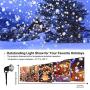 Christmas Snowflake Rotating Projector Waterproof Snowfall LED Light Snow Falling Projector Light Remote Control for Landscape Decorative Wedding Halloween Christmas Party Outdoor Indoor Décor