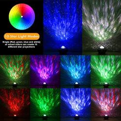 Star Projector Night Light, Galaxy Projector with Remote Control LED Nebula Cloud Light Projector Music Speaker Ocean Wave Night Lights for Kids Adult Bedroom/Home Theatre Ambiance Decor