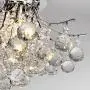 Saint Mossi Chandelier Modern K9 Crystal Raindrop Chandelier Lighting Flush Mount LED Ceiling Light Fixture for Dining Room Bathroom Bedroom Livingroom Pendant Lamp 11''H 16''W