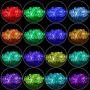 Globe Solar String Lights, Colorful 50 LED Outdoor Bulb String Lights with Remote Control ,Waterproof Timer Solar Patio Lights for Patio, Garden, Gazebo, Yard, Outdoors (16colors)