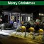Outdoor Solar Pathway Lights Landscape Path Light with 2 Modes [Cool White & Warm White] Waterproof LED Spot Lighting Solar Powered Ground Lights for Garden Driveway Lawn Decorations,4 Pack