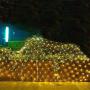 LED Net Lights Christmas Day Decrotion, 200 LED 9.8ft x 6.6ft Fairy String Decorative Mesh Light Warm White for a Wedding Cocktail Party Birthday BBQ Bistro Cafe by YIZHOUER