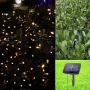 woohaha Solar Fairy String Lights Outdoor Waterproof, 2 Pack 33ft 100LED Solar Powered String Lights for Christmas Patio Home, Wedding, Party (100LED 2pcs, Warm White)
