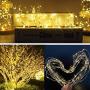 Solar String Lights Outdoor,Solar Fairy Lights,2 Pack Each 65.6FT (787.2 in) 200LED Upgraded Super Bright Solar Lights Outdoor, Waterproof Decorations Rope Lights for Garden,Patio,Christmas Party