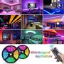 RUYMYOS Led Light Strip Kit with 12V Power Supply and Remote Controller, 5050 32.8FT (10M) 300LEDs RGB Led Lights, Led Rope Lights, Flexible Tape Light for Home Kitchen Bedroom Party Christmas