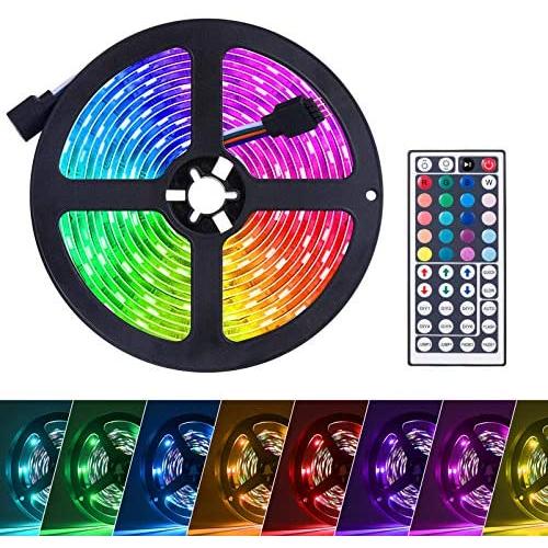 Led Strip Lights, RGB LED Light Strip 5050 300LEDs Flexible LED Tape Lights, Color Changing for Home, Bedroom, Bar, TV Backlight, Kitchen, DIY Decoration