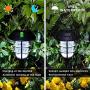 GIGALUMI Solar Pathway Lights Outdoor, 8 Pcs Solar Powered Yard Lights, Waterproof Led Solar Landscape Lights for Yard, Lawn, Patio, Garden, Path, Walkway or Driveway（Cold White）.