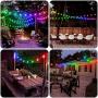 ELlight Outdoor String Lights 39ft 100LED, Dream Color Christmas Lights with APP, Waterproof Color Changing LED String Lights for Wedding Party
