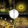 GIGALUMI 8 Pack Solar Pathway Lights, Solar Garden Lights Outdoor Warm White, Waterproof Led Path Lights for Yard, Patio, Landscape, Walkway (Stainless Steel)