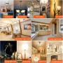 Dimmable g16.5 led Bulb e12 g16 1/2 led Candelabra Bulb 40w led Edison Bulb 2700K 400lm ac120v 4w g50 led Globe Bulb for Chandelier,Vanity and Ceiling Fan Light Bulbs 6Pack