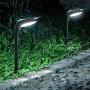 OSORD Outdoor Solar Pathway Lights, 【4 Pack】Waterproof 2-in-1 Solar Powered Wall Light Landscape Lighting Auto On/Off with 2 Color Modes Solar Lights for Garden Path Yard Patio Walkway Driveway Pool