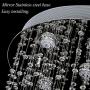 Modern Crystal Chandelier Lighting Flush Mount Ceiling LED Lamp for Dining Room Bedroom Living Stairway Hallway Lamps