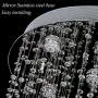 Modern Crystal Chandelier Lighting Flush Mount Ceiling LED Lamp for Dining Room Bedroom Living Stairway Hallway Lamps