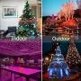 Oycbuzo Color Changing Christmas Lights, Plug in Powered Multicolor 100 LED String Lights with Remote Control, Twinkle Firefly Lights for Bedroom Indoor Outdoor Party Wedding Tapestry
