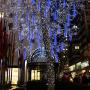 Solar Light Outdoor,MUEQU Waterproof Christmas String Lights Solar LED Meteor Shower Rain Lights Falling Raindrop Light 8Tubes 288LED Fairy Lights for Xmas Tree Garden Party Decor (Blue)