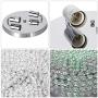 CO-Z Modern Crystal Ceiling Light Fixture, Flush Mount Ceiling Lights for Hallway Dining Bedroom Kitchen Bathroom, 120W Dimmable Close to Ceiling Lights with 12 Inch Round Crystal Shade
