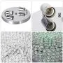 CO-Z Modern Crystal Ceiling Light Fixture, Flush Mount Ceiling Lights for Hallway Dining Bedroom Kitchen Bathroom, 120W Dimmable Close to Ceiling Lights with 12 Inch Round Crystal Shade