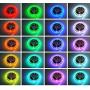 LED Strip Lights 50 ft,WENICE 15m RGB Flexible LED Tape Lights with DC12V Power Supply 24Key IR Remote Controller for Bedroom, Living Room