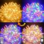 Decute Colors Changing Christmas Lights 4 Colors in 1 String Lights, 11 Modes 108FT 300LED Extendable Waterproof Indoor Outdoor Tree Fairy Lights Warm White & Multicolor with Timer Remote, Clear Wire Decute Colors Changing Christmas Lights 4 Colors in 1 String Lights, 11 Modes 108FT 300LED Extendable Waterproof Indoor Outdoor Tree Fairy Lights Warm White & Multicolor with Timer Remote, Clear Wire