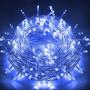 EMITEVER String Lights Indoor/Outdoor - Waterproof Ultrabright & Safe - 8 Modes Twinkle Lights 115FT 300LED, UL Plug in Christmas String Lights for Bedroom (Blue)