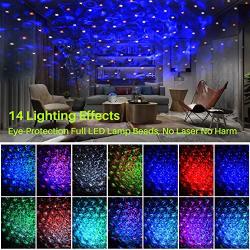 Starry Night Light Projector, E-POWIND Night Light for Kids, Star Light Projector for Bedroom with Remote, 8 Modes Star Projector for Ceiling for Adults, Bluetooth Speaker with Voice Control, Gift