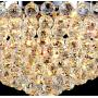 A Million Luxury Crystal Chandelier Flush Mount 31.5'' Modern Minimalist Design Pendant 15-Light Ceiling Light Fixture for Living Room Bedroom Restaurant Kitchen Lobby, E12 Socket