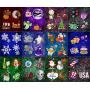 Christmas Projector Lights with Ocean Wave Outdoor Holiday Decorations,Halloween Led Projector Lights 2-in-1 Moving Patterns and Flowing Water Ripple,12 Slides Waterproof Xmas Snow Light Party Garden